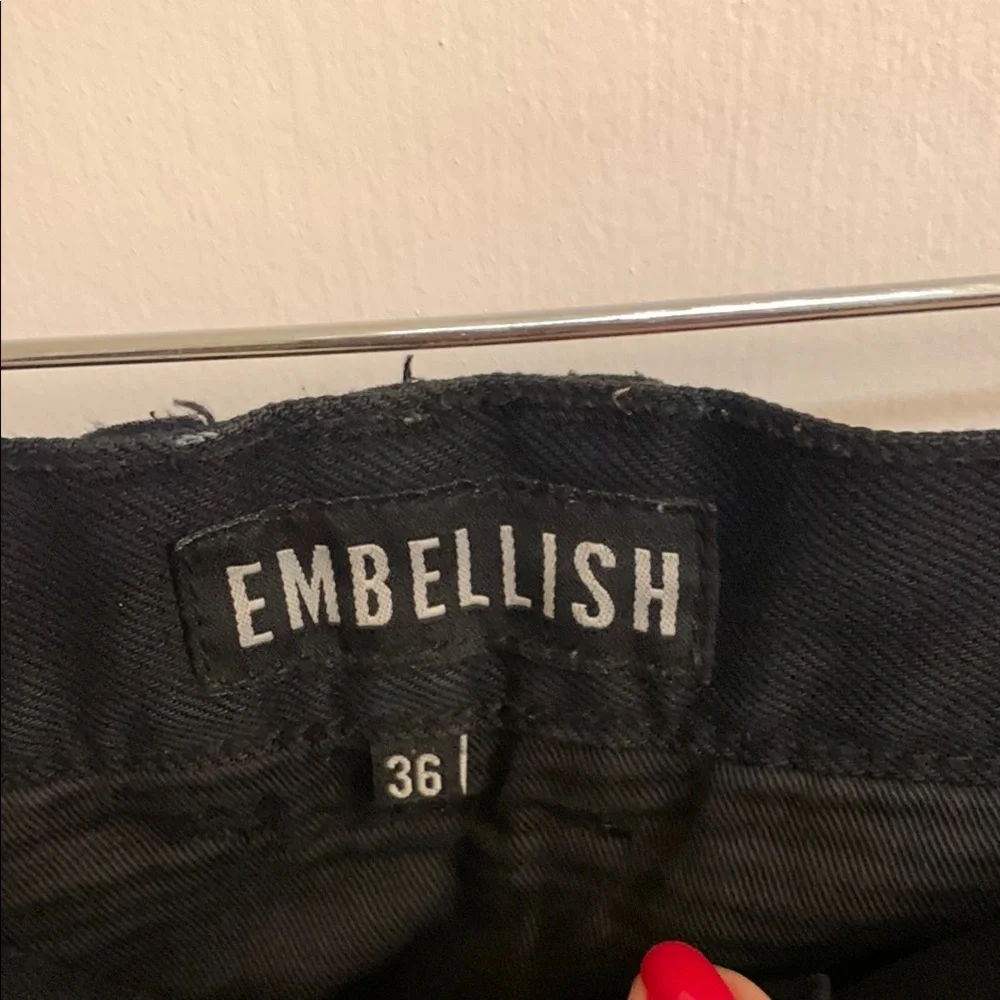 Embellish Black Splatter Men's Pants in Sz 36